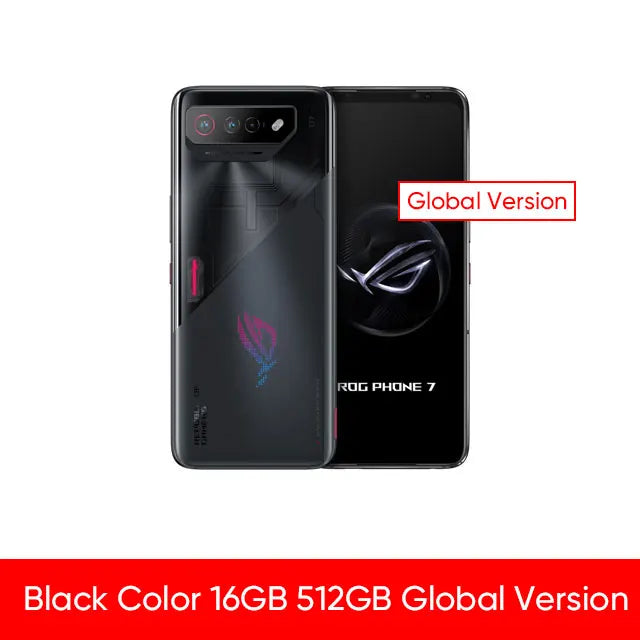 ASUS-ROG Jogos de Carregamento Rápido Pro Phone 7, Snapdragon 8 Gen 2, 6.78 ", 165Hz AMOLED, 6000mAh, 65W, ROG 7, 7 Pro, Novo, 2023