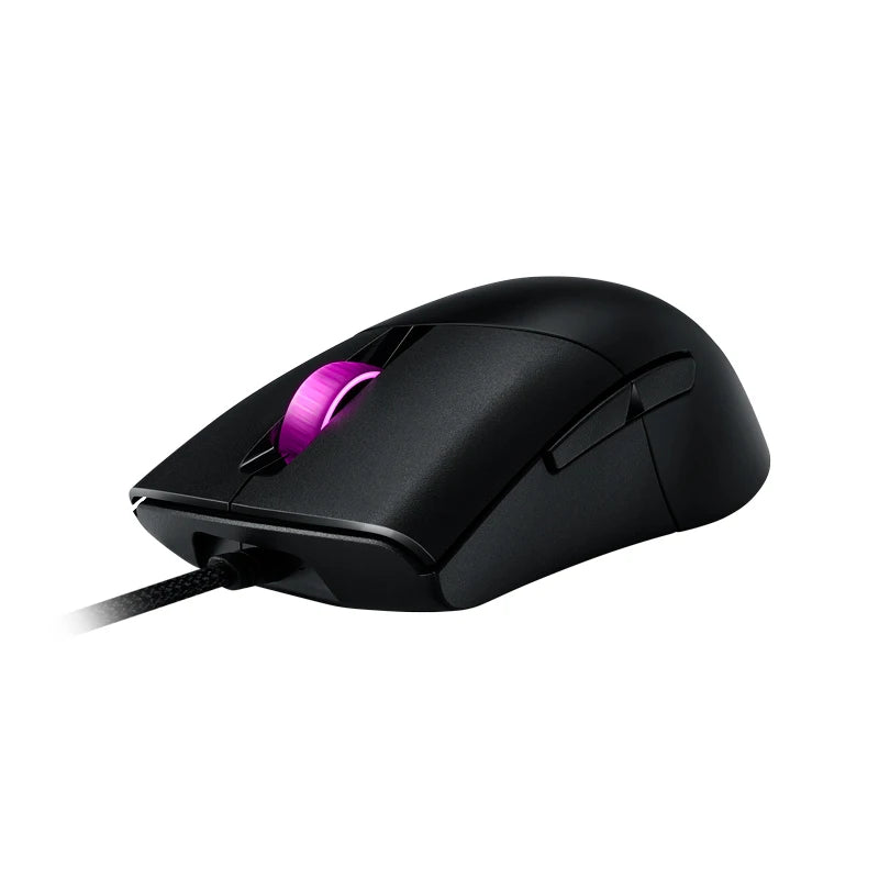 ASUS ROG Keris-Mouse Óptico Original para Jogos, Com Fio USB, Optical Aura Sync, Iluminação RGB, 2.4GHz, Sem Fio, 16000 DPI, 7 Botões Programáveis