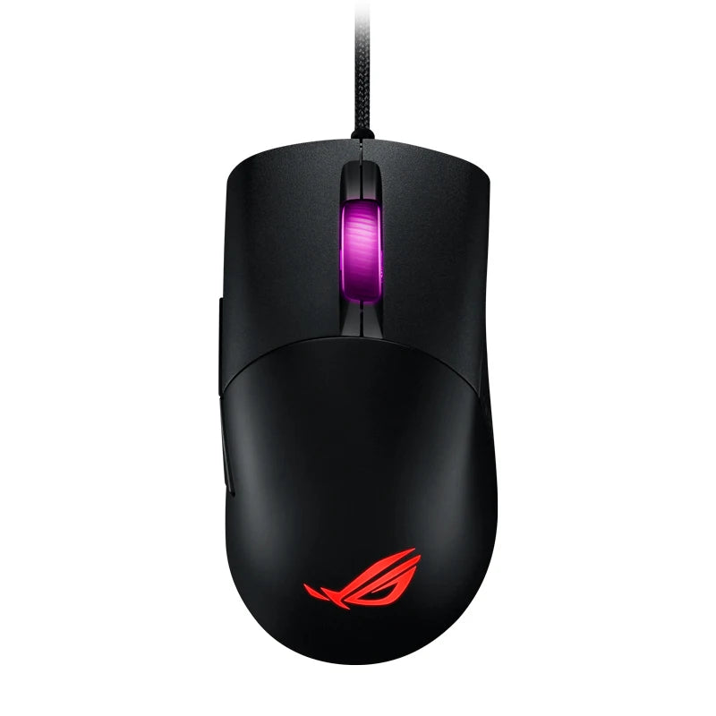 ASUS ROG Keris-Mouse Óptico Original para Jogos, Com Fio USB, Optical Aura Sync, Iluminação RGB, 2.4GHz, Sem Fio, 16000 DPI, 7 Botões Programáveis