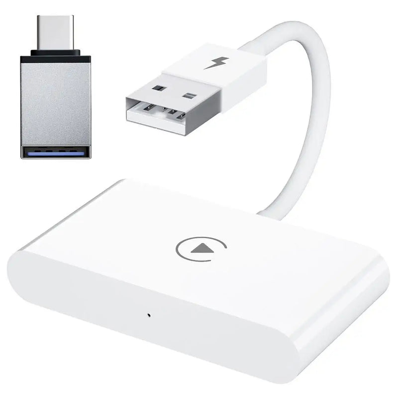 Adaptador Auto Car sem fio para iPhone, Dongle Apple, Plug Play, 5GHz WiFi, Atualização Online