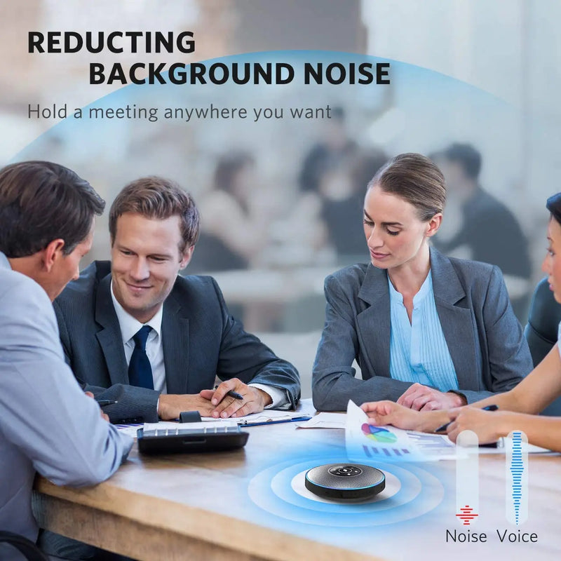Alto-falante da conferência de bluetooth speakerphone usb EMEET M2 com negócio do microfone 360 ° voz captador conferência chamada alto-falante skype