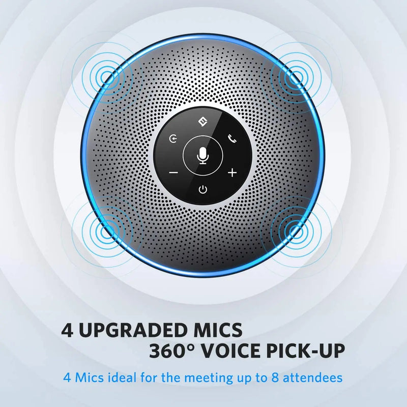 Alto-falante da conferência de bluetooth speakerphone usb EMEET M2 com negócio do microfone 360 ° voz captador conferência chamada alto-falante skype