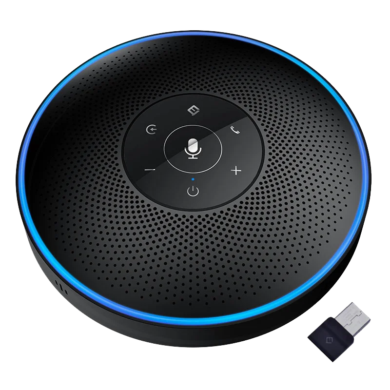 Alto-falante da conferência de bluetooth speakerphone usb EMEET M2 com negócio do microfone 360 ° voz captador conferência chamada alto-falante skype