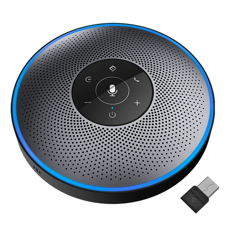 Alto-falante da conferência de bluetooth speakerphone usb EMEET M2 com negócio do microfone 360 ° voz captador conferência chamada alto-falante skype