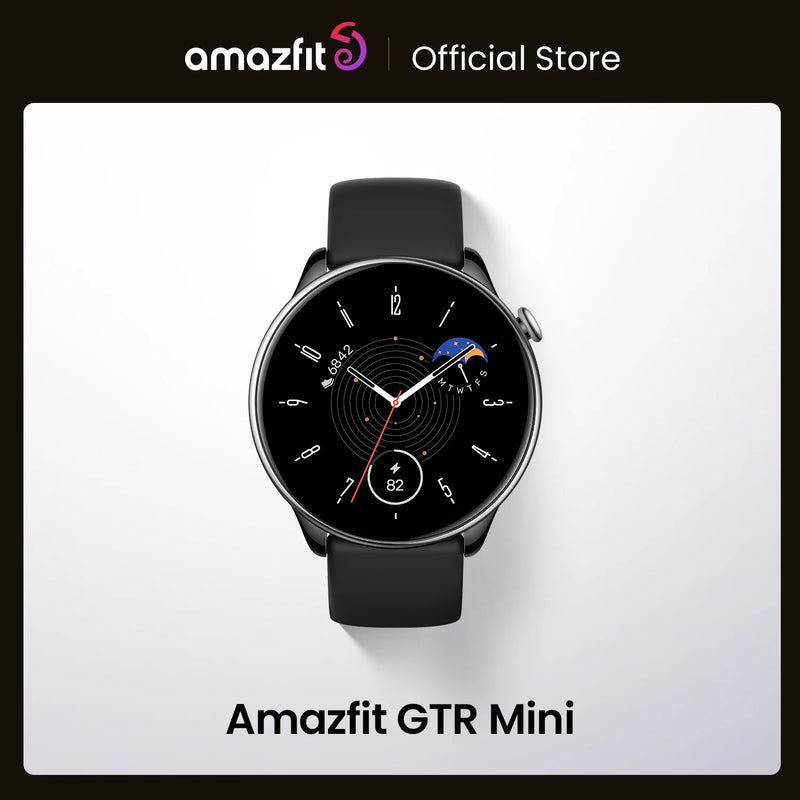 Amazfit-gtr mini relógio inteligente para telefone android e ios, smartwatch fitness leve e fino, 120 modos esportivos, novo