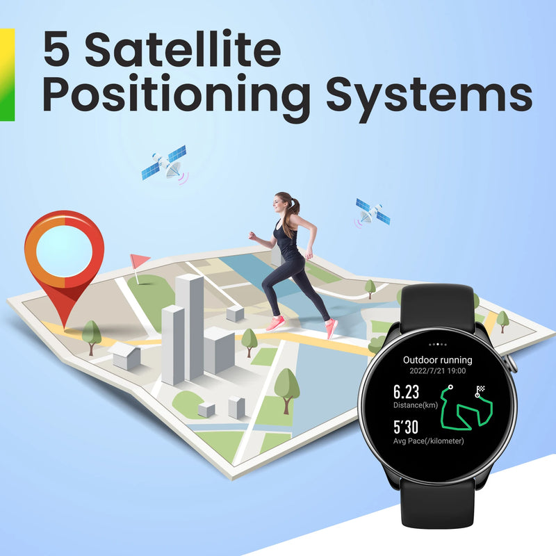 Amazfit-gtr mini relógio inteligente para telefone android e ios, smartwatch fitness leve e fino, 120 modos esportivos, novo