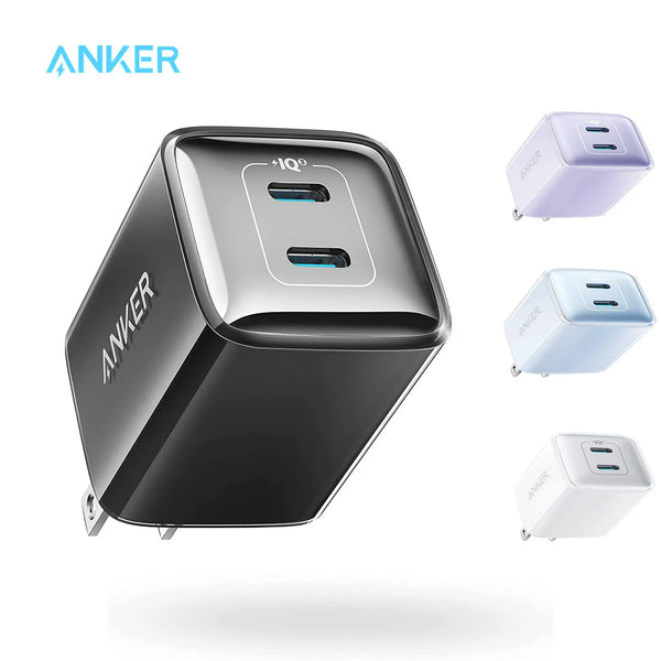 Anker-Nano Pro Carregador Rápido Compacto de Porta Dupla, Carregador USB C para iPhone 14 e 13 Mini,Xiaomi, 40W, PIQ 3.0, 521