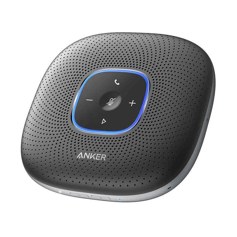 Anker-PowerConf Bluetooth Conference Speaker, captador voz melhorada, 24H tempo de chamada, 6 microfones