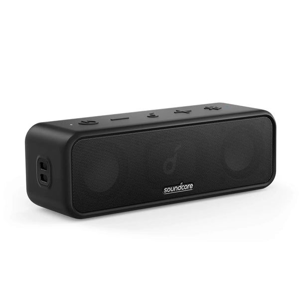Anker-Soundcore 3 Alto-falante Bluetooth com som estéreo, reprodução 24H, IPX7 impermeável, diafragma de titânio puro