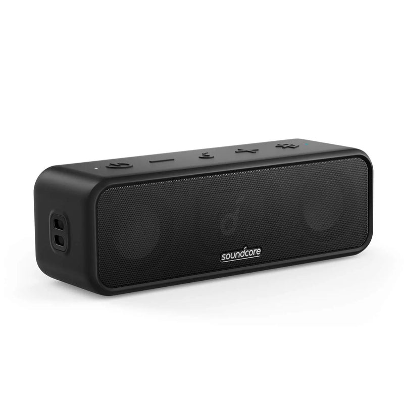 Anker-Soundcore 3 Alto-falante Bluetooth com som estéreo, reprodução 24H, IPX7 impermeável, diafragma de titânio puro