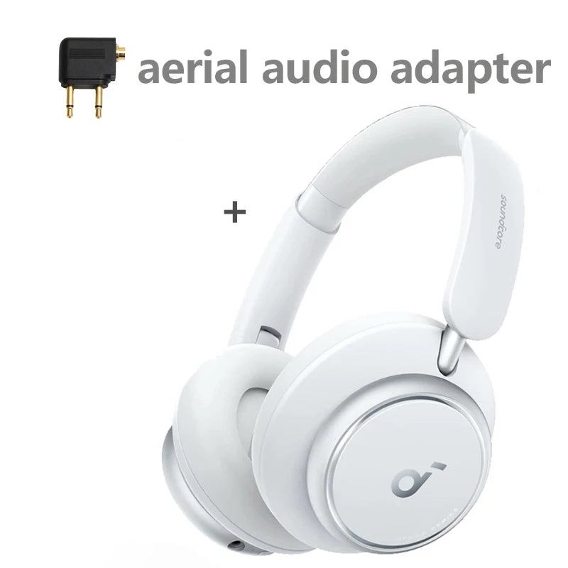 Anker-Soundcore Espaço Q45 Headphone, Bluetooth 5.3 ANC, Cancelamento de Ruído Adaptativo, Hi-Res Sound, LDAC Suporte App, Original, A3040