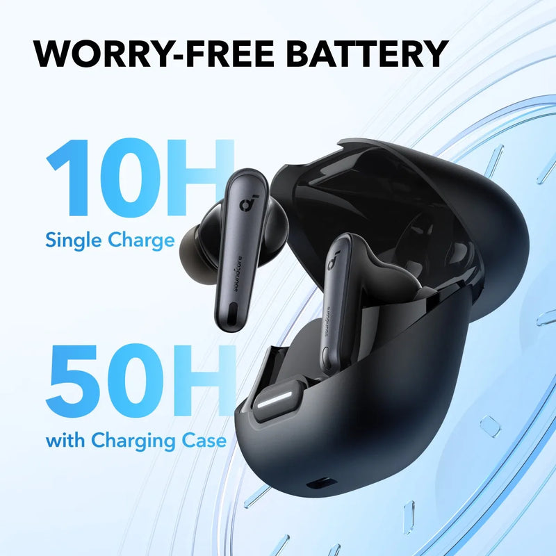 Anker-Wireless Noise Canceling Earbuds, Soundcore by Wireless, Adaptive Noise Canceling, Liberty 4 NC, 99,5%