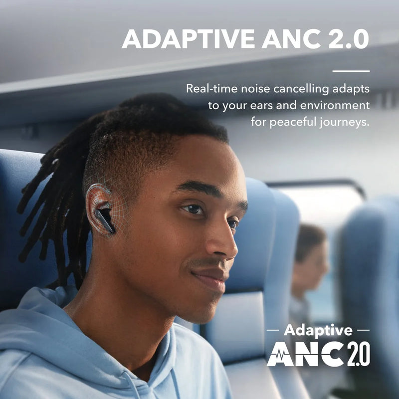 Anker-Wireless Noise Canceling Earbuds, Soundcore by Wireless, Adaptive Noise Canceling, Liberty 4 NC, 99,5%