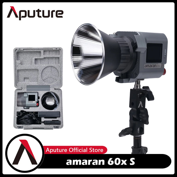 Aputure-Bi-Color LED Video Light, Fotografia Iluminação App Control, Amaran COB 60x, 60D S Series, 2700K-6500K, 60W