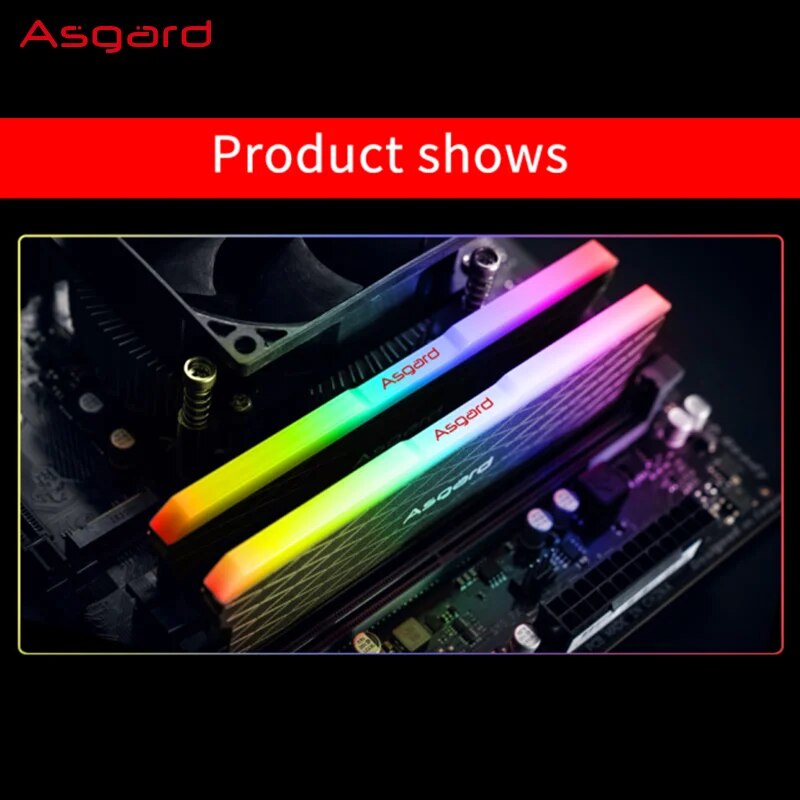 Asgard-Desktop RGB Memory RAM, 8GB x 2, 16GB x 2, 3200MHz, W2 Series, 1.35V, Dual-Channel DIMM