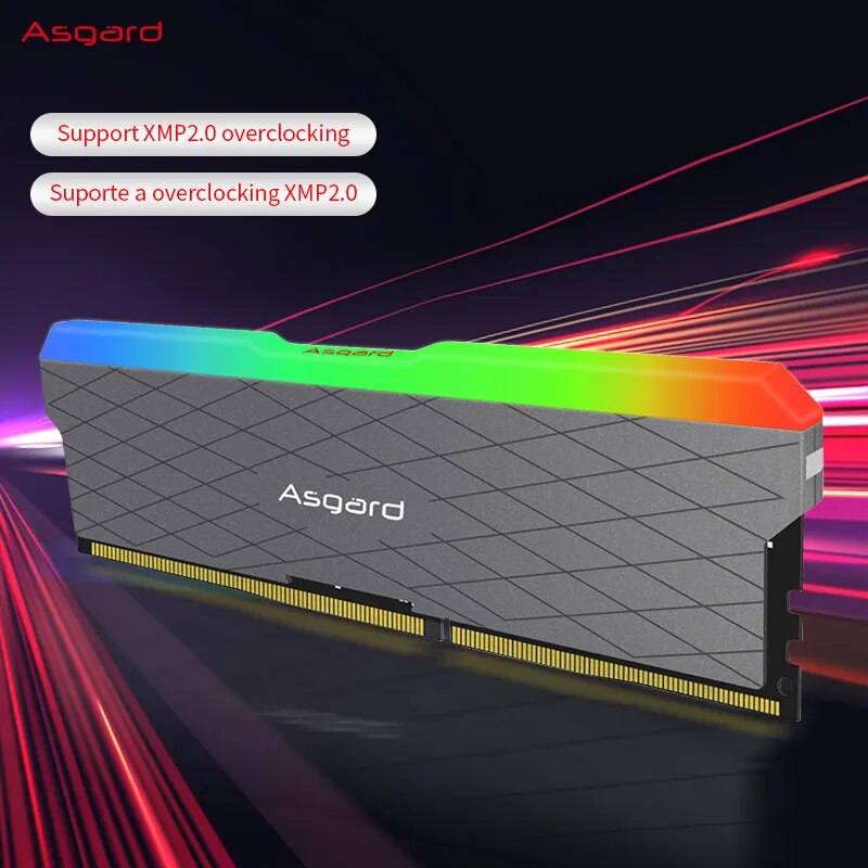 Asgard-Desktop RGB Memory RAM, 8GB x 2, 16GB x 2, 3200MHz, W2 Series, 1.35V, Dual-Channel DIMM