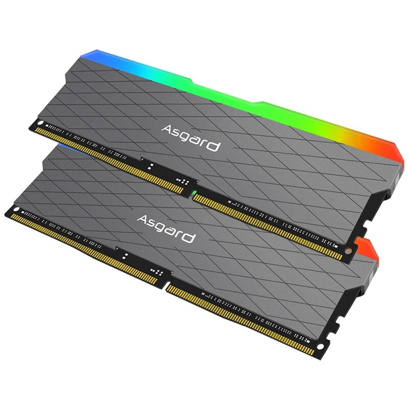 Asgard-Desktop RGB Memory RAM, 8GB x 2, 16GB x 2, 3200MHz, W2 Series, 1.35V, Dual-Channel DIMM