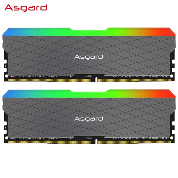 Asgard-Desktop RGB Memory RAM, 8GB x 2, 16GB x 2, 3200MHz, W2 Series, 1.35V, Dual-Channel DIMM