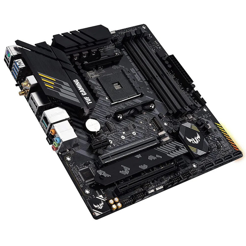 Asus-TUF Gaming Motherboard, B550M Plus, WI-FI II, Micro-ATX, DDR4, 4600 MHz, Conjunto de Mineração 128G, AM4, Suporte para CPU AMD Ryzen, Novo