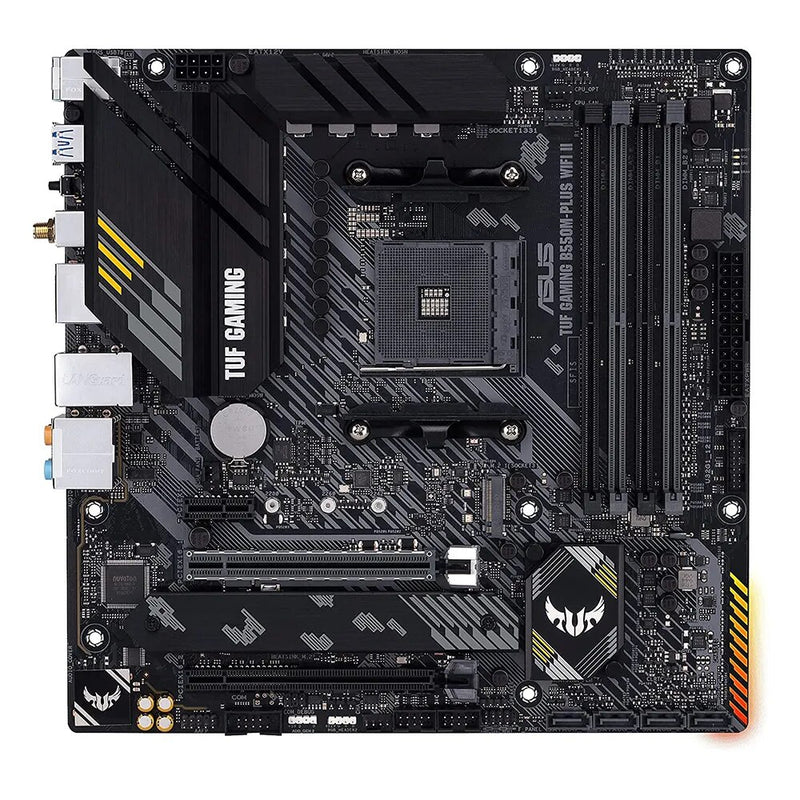Asus-TUF Gaming Motherboard, B550M Plus, WI-FI II, Micro-ATX, DDR4, 4600 MHz, Conjunto de Mineração 128G, AM4, Suporte para CPU AMD Ryzen, Novo