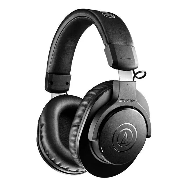 Audio Technica-ATH-M20xBT Wired ou Wireless Professional Monitor Headphones, Bluetooth Dobrável, HiFi Bass, Fones De Música, Original