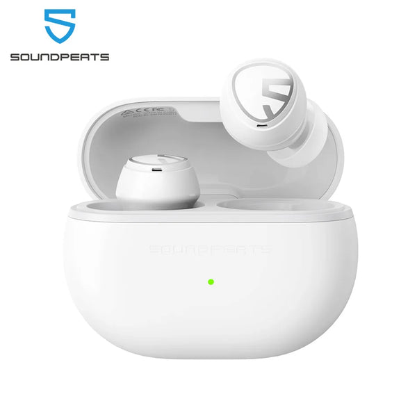 Auriculares sem fios com cancelamento de ruído ativo híbrido SoundPEATS Mini Pro, Auscultadores Bluetooth 5.2 com ANC, QCC3040, aptX Adaptativo
