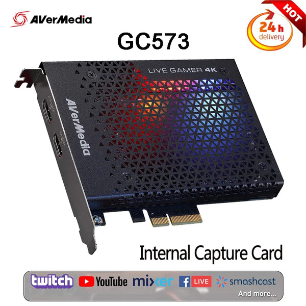 Avermedia gc573 baixa latência 4 jogo khdr placa de captura ao vivo 144hz interruptor ps4 xbox suporte transmissão ao vivo pc/ps4/e/xbox 12v