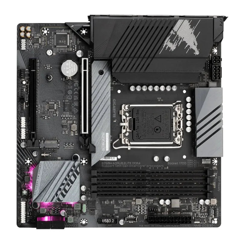 B760 placa-mãe b760m aorus elite ddr4 lga1700 original novo encaixotado pci-e 4.0 placa de jogos 128g para 13th 12th gen processador de núcleo