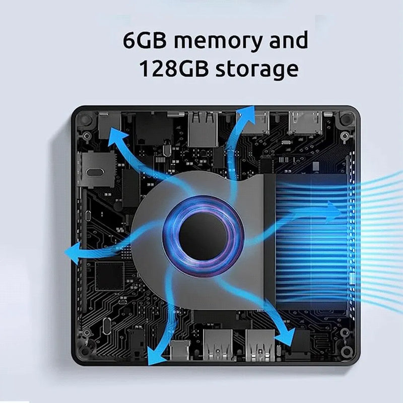 BMAX Mini PC B2S Windows 11 OS 6GB RAM 128GB ROM N4020 Micro Desktop Computador Dual-Band WiFi Mini PC USB 3.0 Bluetooth 4.2