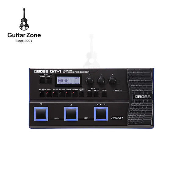 BOSS-GT-1 Pedal para guitarra elétrica, Pedal Baixo Multi-Efeitos, Processador Profissional Efeito Abrangente