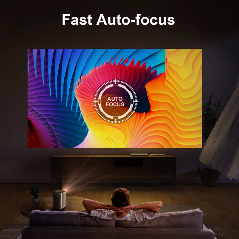 BYINTEK-Projetor DLP LED Portátil com Bateria, P70, 3D, 4K, Mini Cinema, Inteligente, Android, WiFi, 1080P, Home Theater, Vídeo