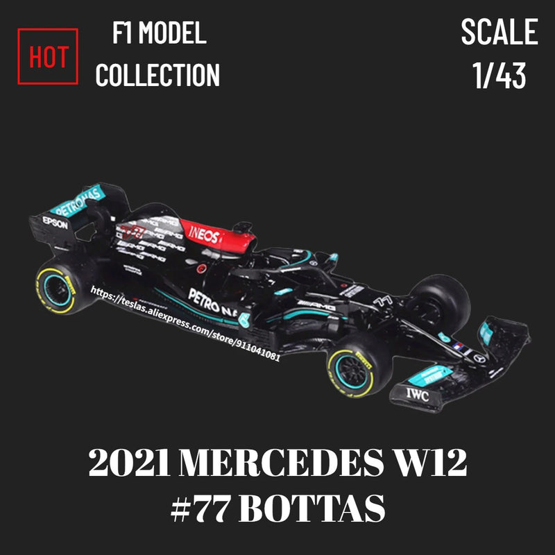Bburago escala 1:43 f1 2022 modelo de carro ferrari F1-75 leclerc sainz redbull corrida mercedes miniatura crianças presente natal brinquedos para o menino
