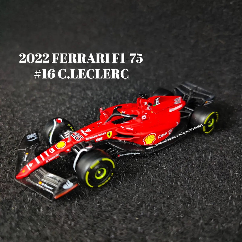 Bburago escala 1:43 f1 2022 modelo de carro ferrari F1-75 leclerc sainz redbull corrida mercedes miniatura crianças presente natal brinquedos para o menino
