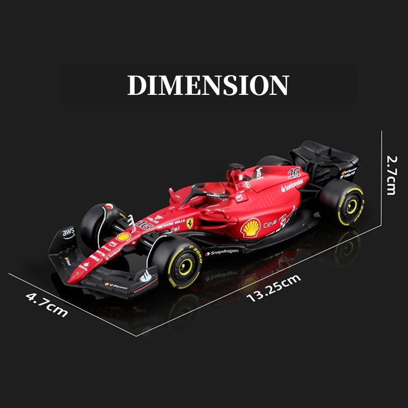 Bburago escala 1:43 f1 2022 modelo de carro ferrari F1-75 leclerc sainz redbull corrida mercedes miniatura crianças presente natal brinquedos para o menino