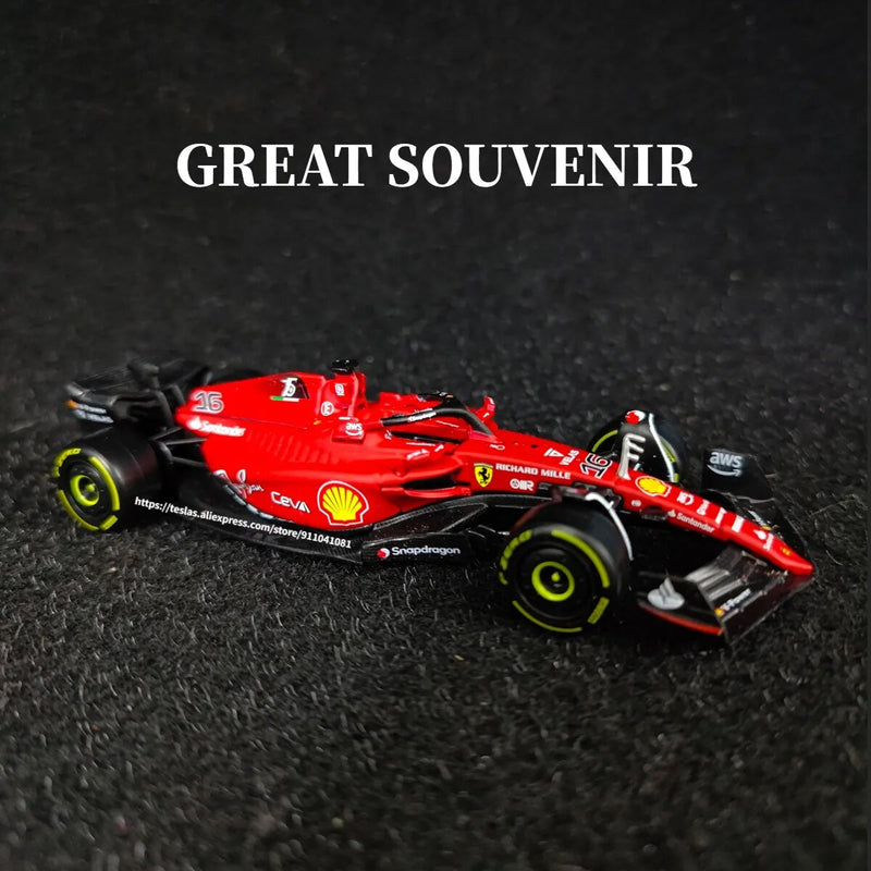 Bburago escala 1:43 f1 2022 modelo de carro ferrari F1-75 leclerc sainz redbull corrida mercedes miniatura crianças presente natal brinquedos para o menino