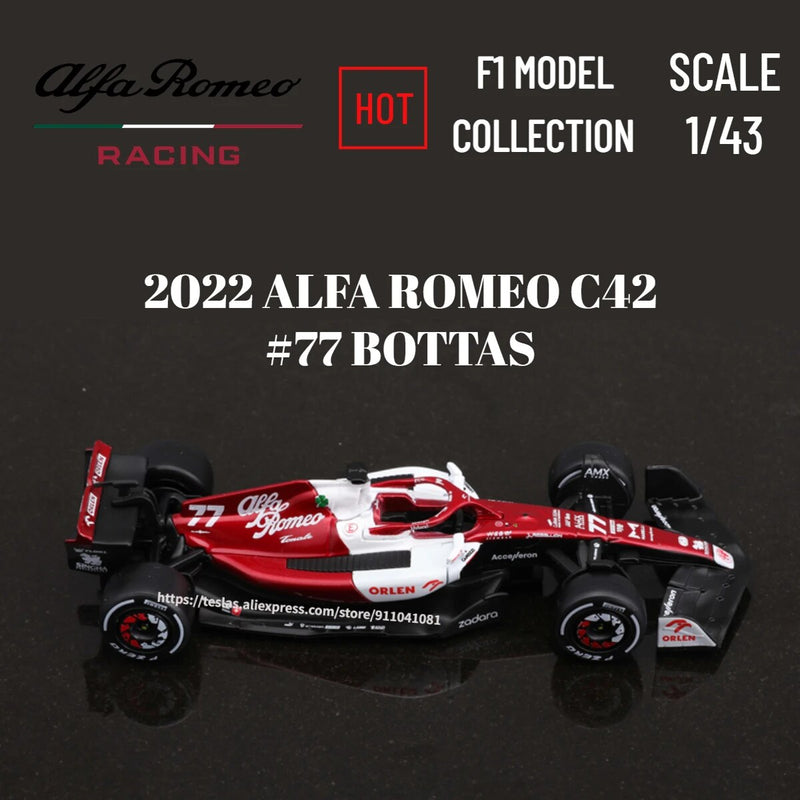 Bburago escala 1:43 f1 2022 modelo de carro ferrari F1-75 leclerc sainz redbull corrida mercedes miniatura crianças presente natal brinquedos para o menino