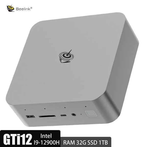 Beelink-GTi12 Ultra Mini Computador, Laptop Office, Cooling Gamer, Intel I9, 12900H AI, 32GB DDR5, 1TB SSD, WiFi 6, BT5.2, MSC2.0
