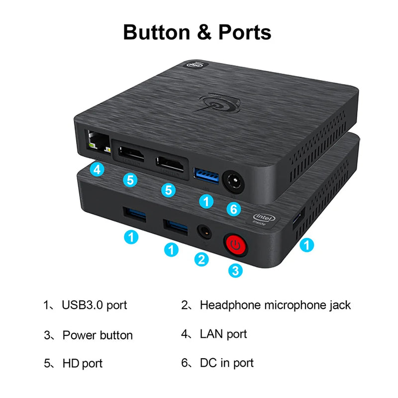 Beelink t4 pro mini pc intel apollo lake processador n3350 windows 10 muito mais frio mini computador 4gb 64gb uso doméstico sistema unidade pc