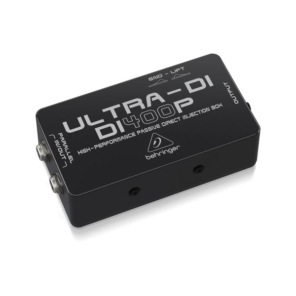 Behringer Direct Injection Box, Multi-Purpose Profissional, Ultra-DI DI400P, para aplicações em Palco e Estúdio