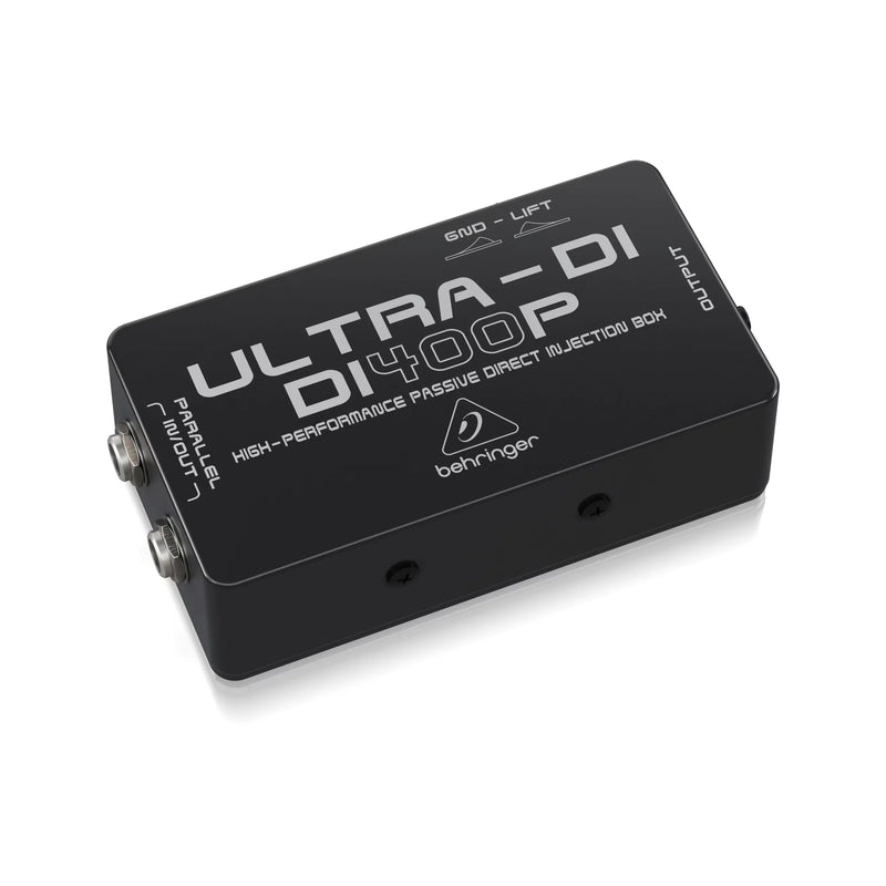 Behringer Direct Injection Box, Multi-Purpose Profissional, Ultra-DI DI400P, para aplicações em Palco e Estúdio