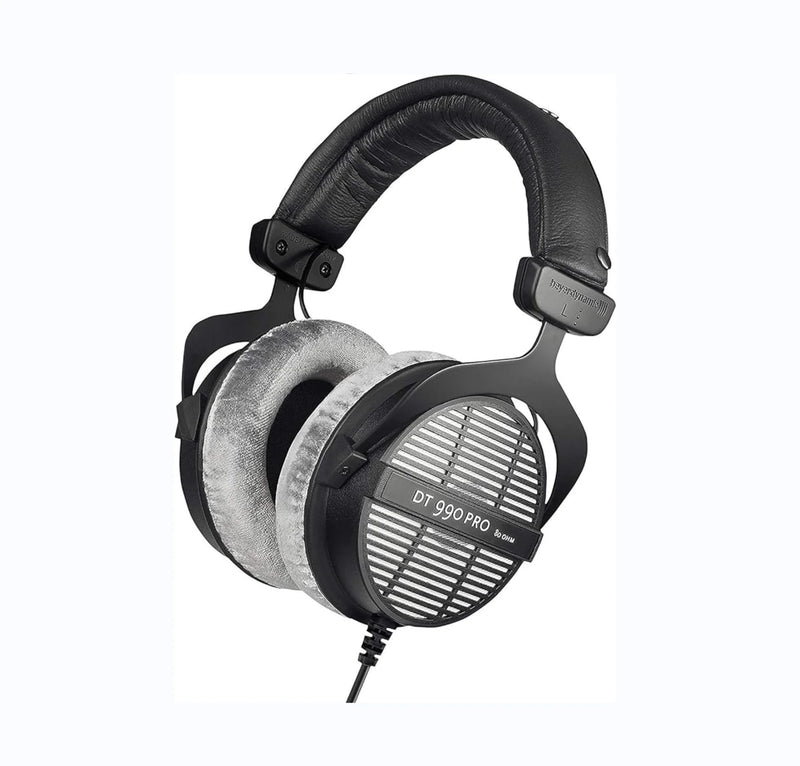 Beyerdynamic-Over-Ear Studio Headphones, cinza, DT 990 PRO Open construção