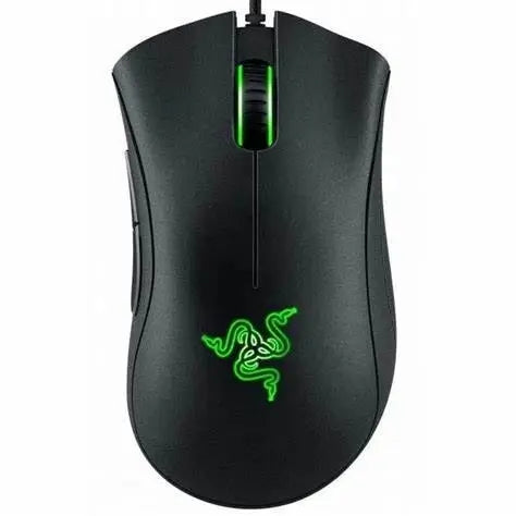 Black Razer DeathAdder Essential Wired Gaming Mouse Mice 6400DPI Sensor Óptico 5 Independentemente Botões Para PC Gamer