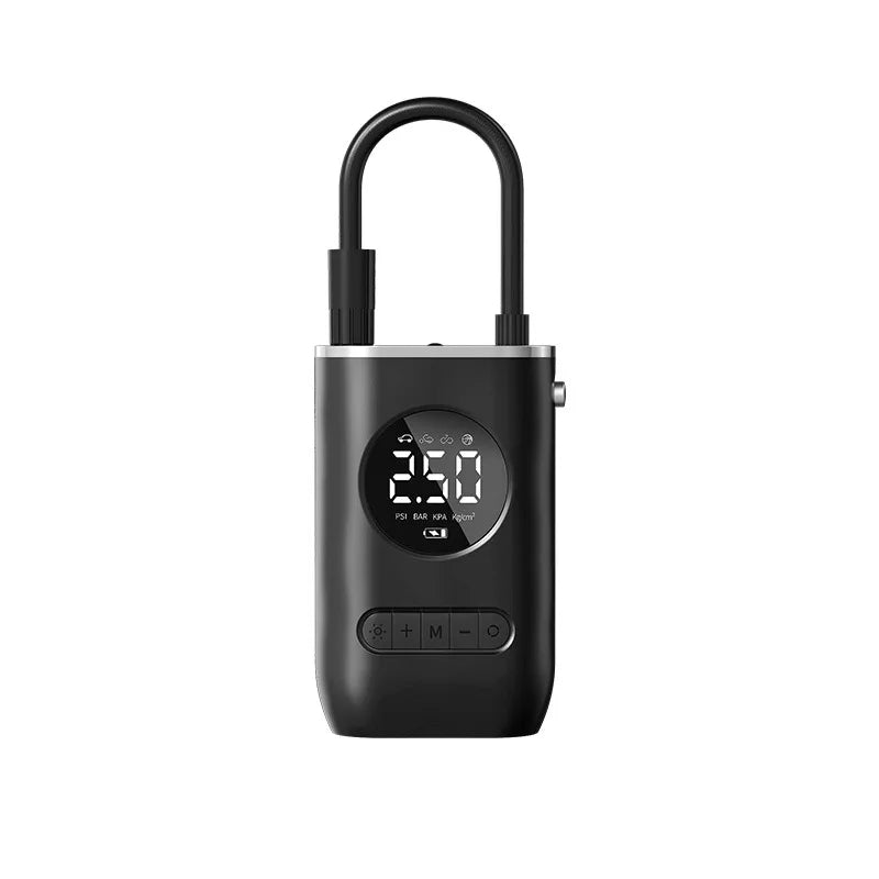 Bomba De Ar Portátil Mini Carro, Bomba De Pneu Elétrico Auto Propelido Display Digital Sem Fio Portátil, Bomba De Carregamento, 1 Conjunto