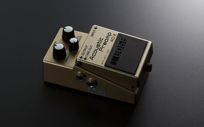 Boss ad-2 Guitarra Acústica, Pré-amplificador com Advanced BOSS, Processamento de Som Natural, Estúdio, Qualidade de Som