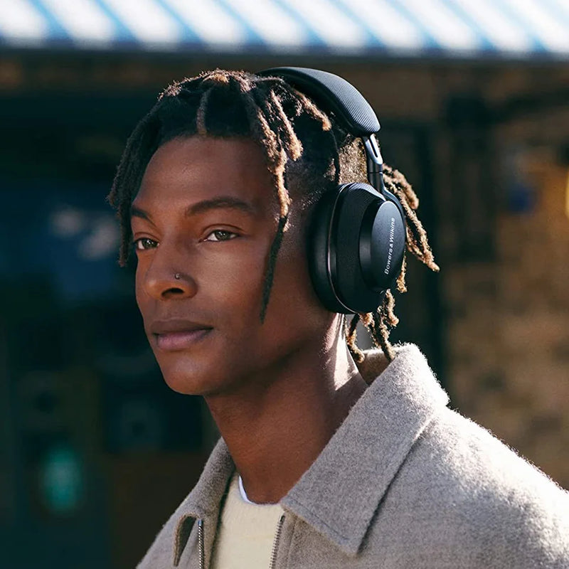 Bowers & Wilkins-Auscultadores Over-Ear, Px7 S2, Novo, Cancelamento de Ruído Avançado, Fino e Leve, Carregamento Rápido de 15 min