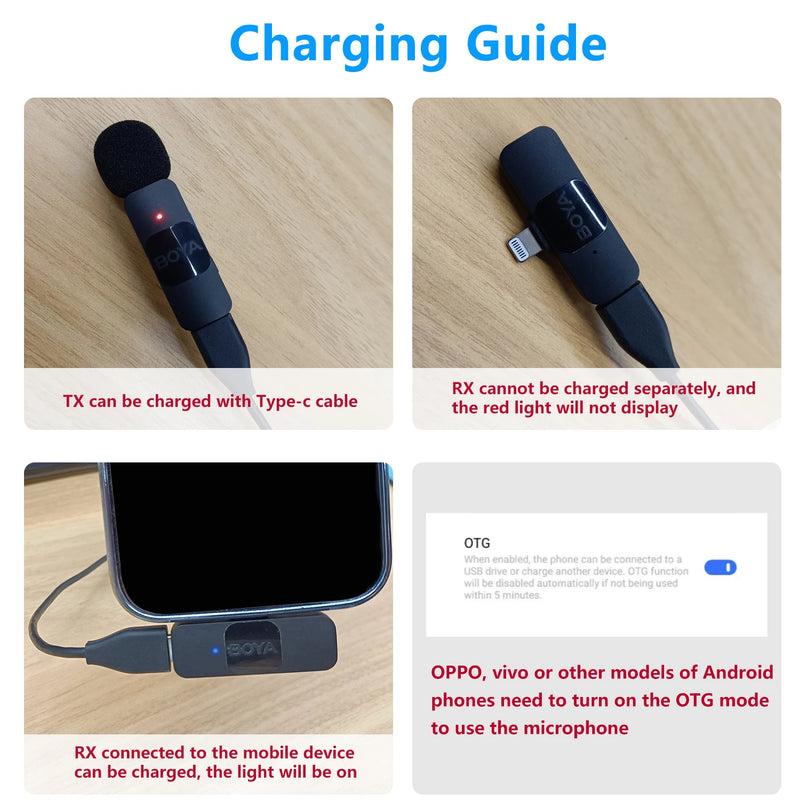 Boya BY-V microfone sem fio profissional lavalier mini lapela microfone condensador redução de ruído mic para iphone ipad android transmissão ao vivo gravação de jogos entrevista vlog gravação de piano Smartphone