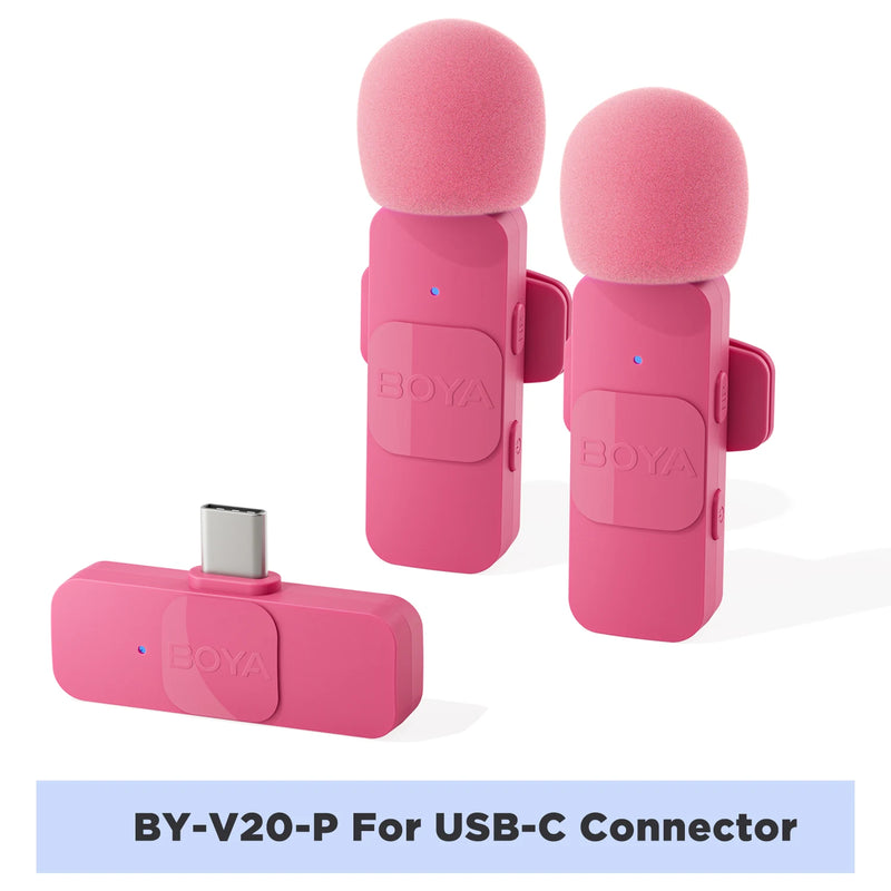 Boya BY-V microfone sem fio profissional lavalier mini lapela microfone condensador redução de ruído mic para iphone ipad android transmissão ao vivo gravação de jogos entrevista vlog gravação de piano Smartphone