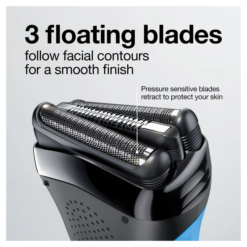 Braun-barbeador elétrico para homem, barbeador recarregável para barbear, seco e molhado, 310s
