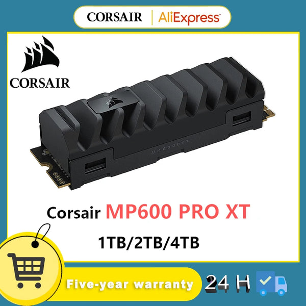 CORSAIR-Heatspreader de alumínio TLC NAND de alta densidade, MP600 PRO XT Gen4 PCIe x4 NVMe M.2 2280, M.2 2280