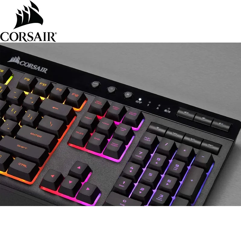 CORSAIR-Teclado para jogos sem fio com dongle USB, conexão Bluetooth, tempo de resposta 1ms, slipstream, RGB, K57